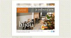 Desktop Screenshot of bijourestaurant.com